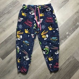 Space Jam Velour Jammie Joggers Lounge pants Wmns sz Large
